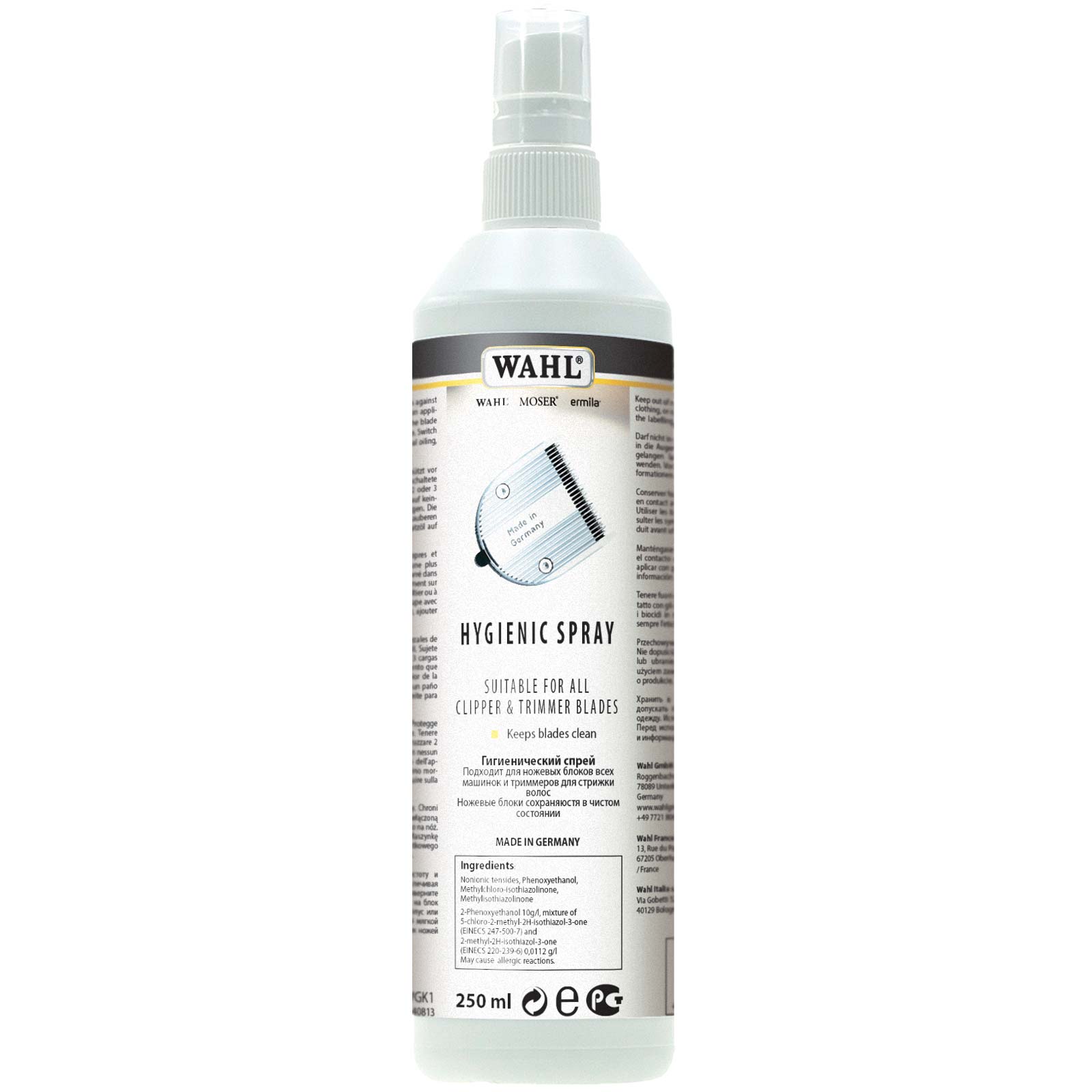 WAHL tisztító spray vágókészletekhez 250 ml