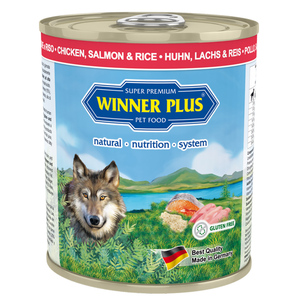 Winner Plus kutyatáp csirke és lazac rizzsel 6 x 800 g