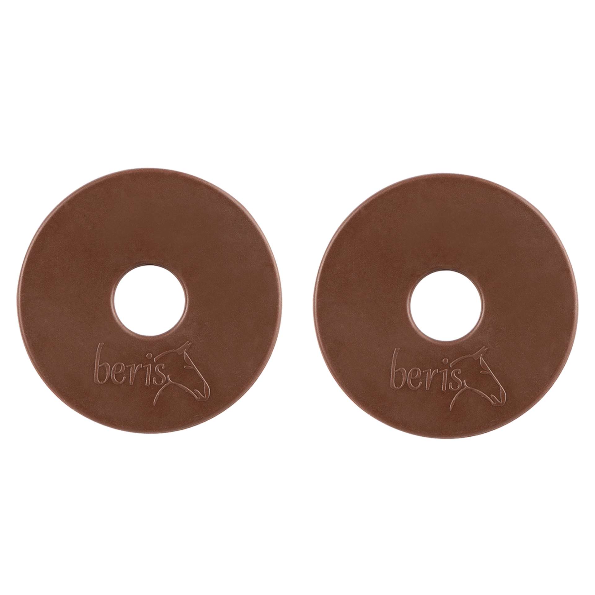 beris rubber Bit Guards, brown, pair 