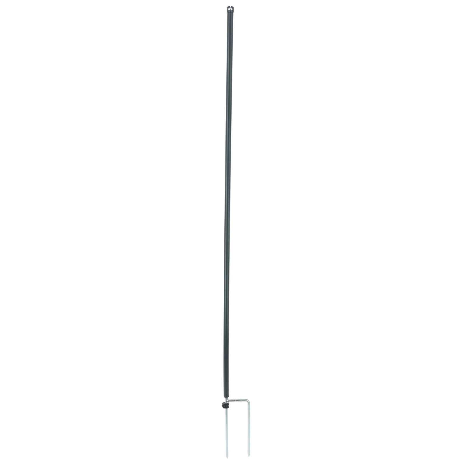 Prémium Thermoplast üvegszálas karó villanypásztor hálóhoz, dupla tüske, szürke, 106 cm