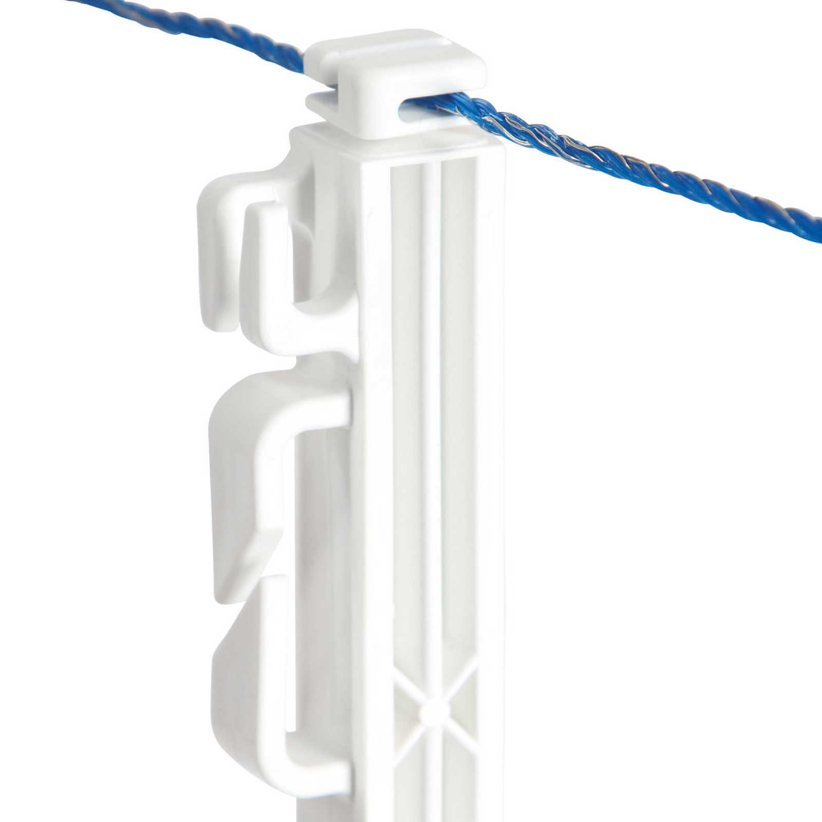 Kengyeles villanypásztor karó 114,5 cm, fehér (5 darab)