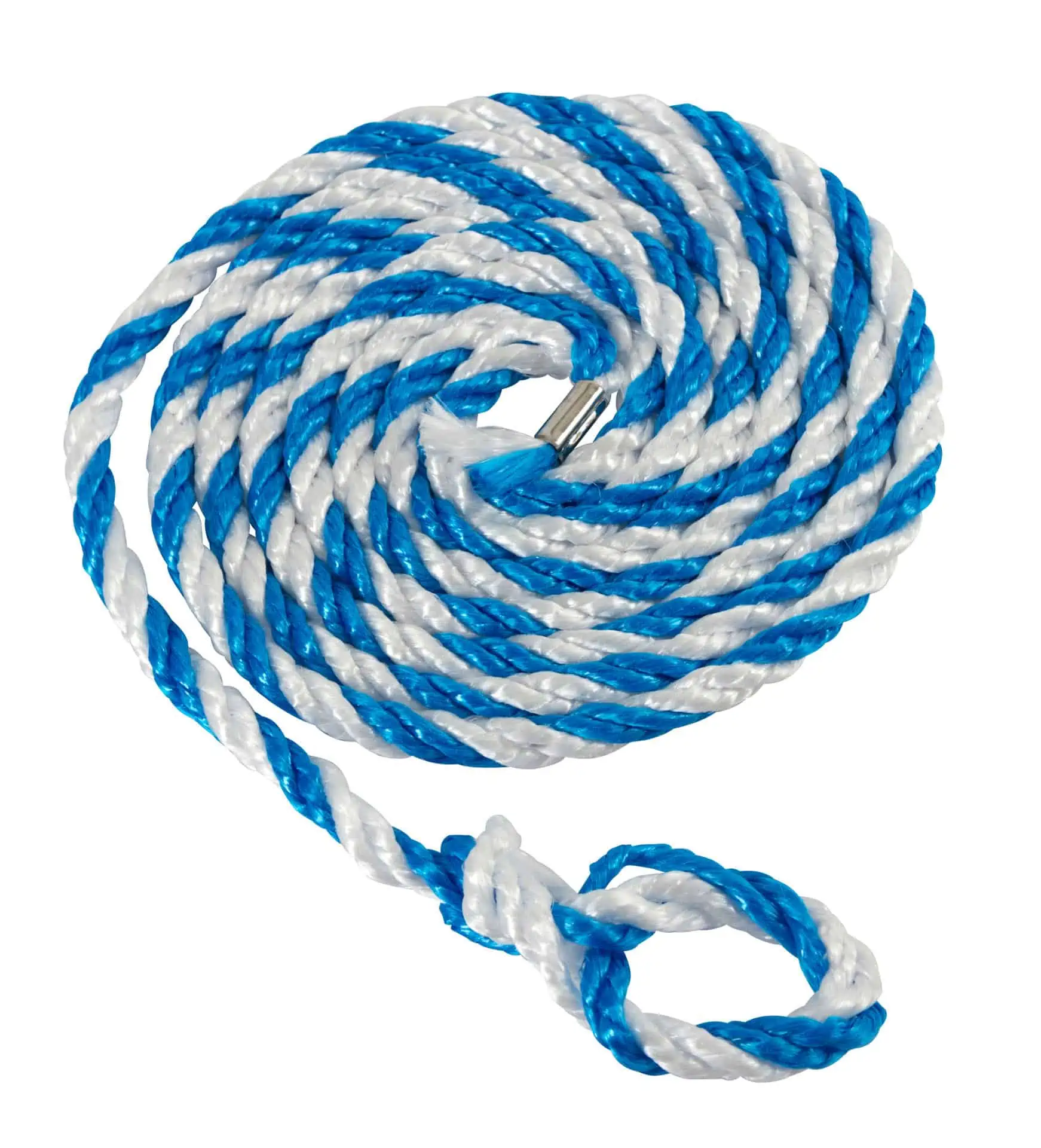 Állatszállító kötél kis hurok kék-fehér 3,2 m