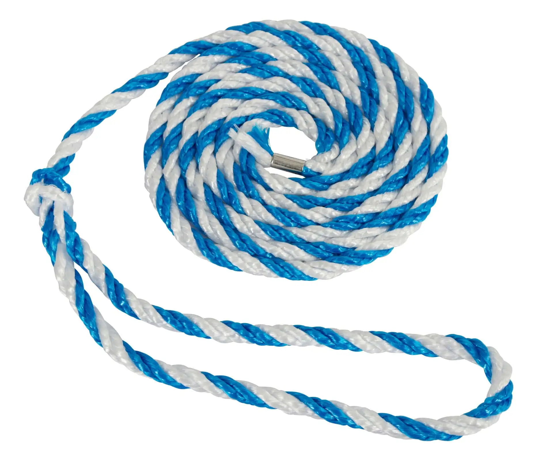 Állatszállító kötél nagy hurok kék-fehér 3,2 m