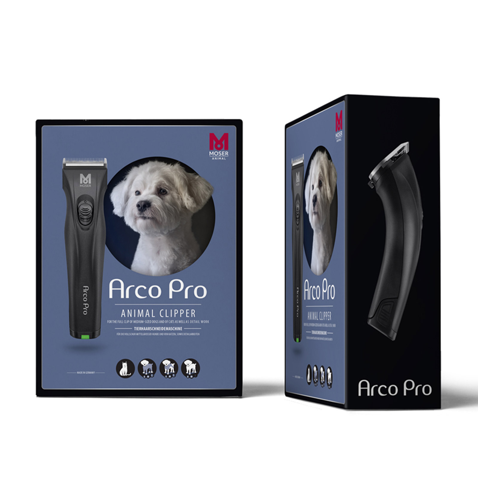 Moser Arco Pro kutyanyírógép cserélhető akkumulátorral
