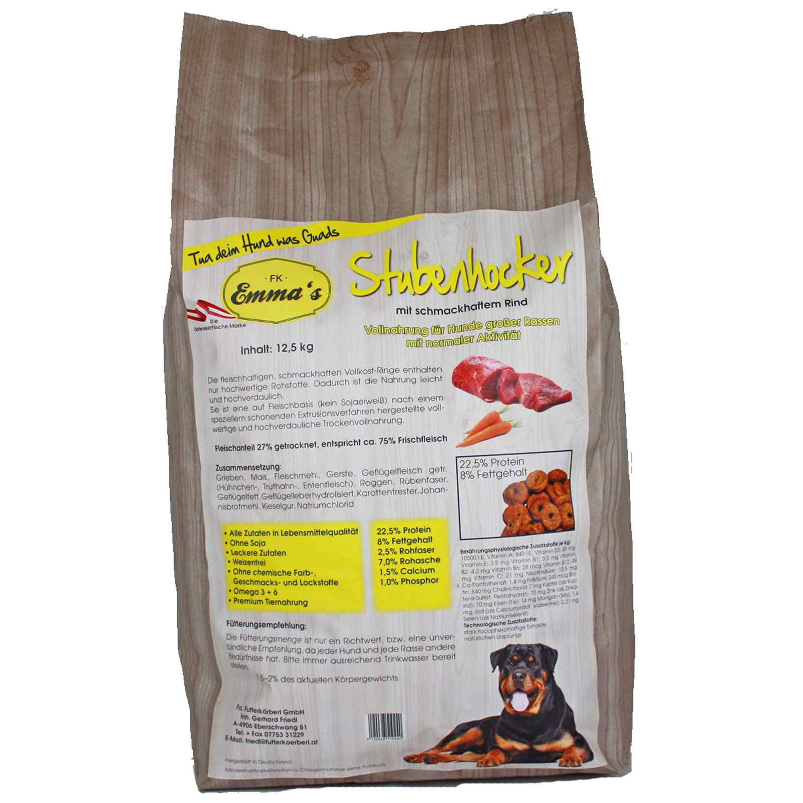 Emmas száraz kutyaeledel Stubenhocker 12,5 kg
