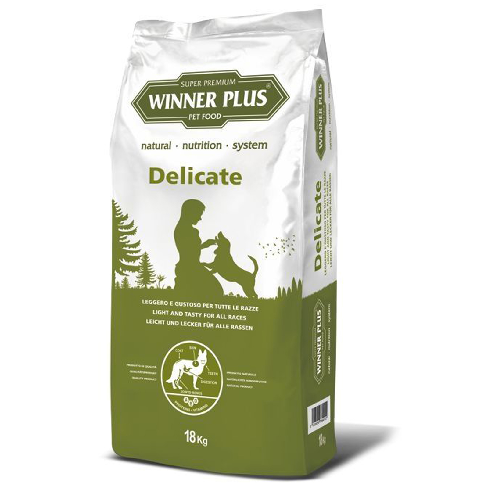 Winner Plus Professional Premium Delicate kutyaeledel 18 kg