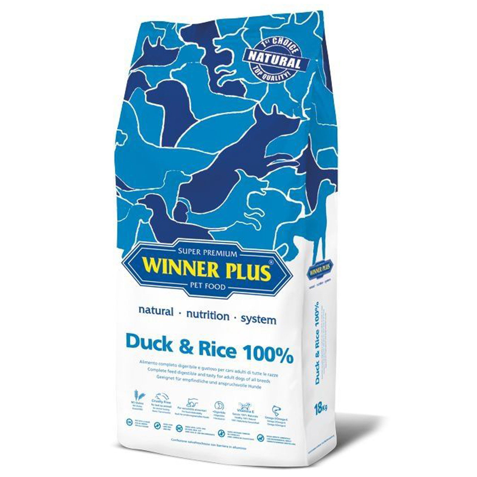 Winner Plus Super Premium Duck & Rice 100% kutyaeledel