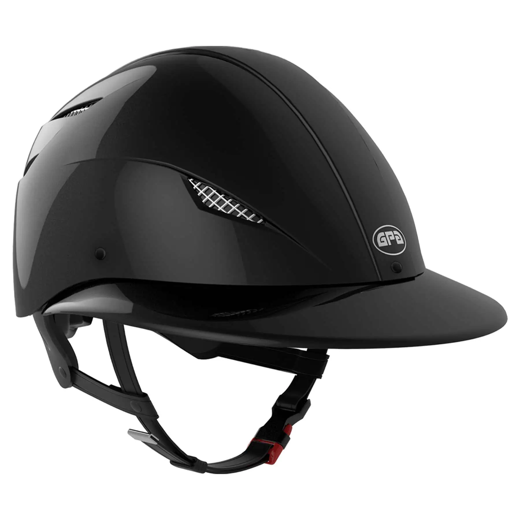 GPA EASY First Lady HYBRID Riding Helmet shiny black 53