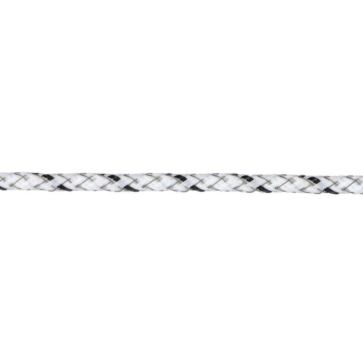 Ako villanypásztor kötél TopLine Ultra 300m, Ø 5.5mm, 6x0.30 TriCOND, fehér-fekete