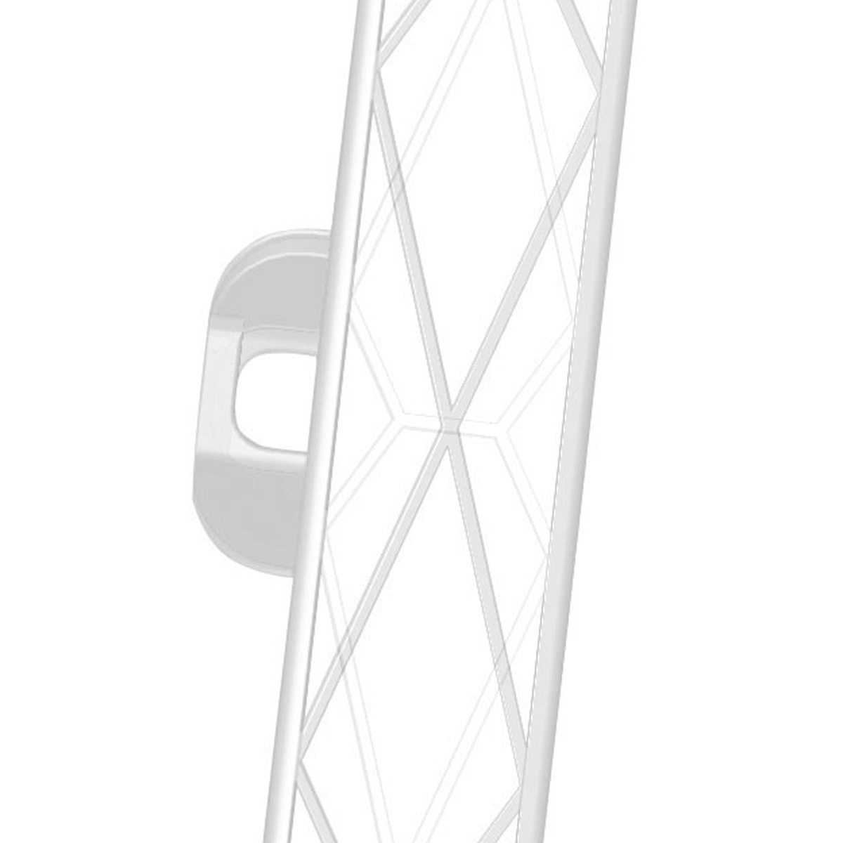 Agrarzone műanyag villanypásztor karó 110 cm, dupla taposó, fehér (20 db)