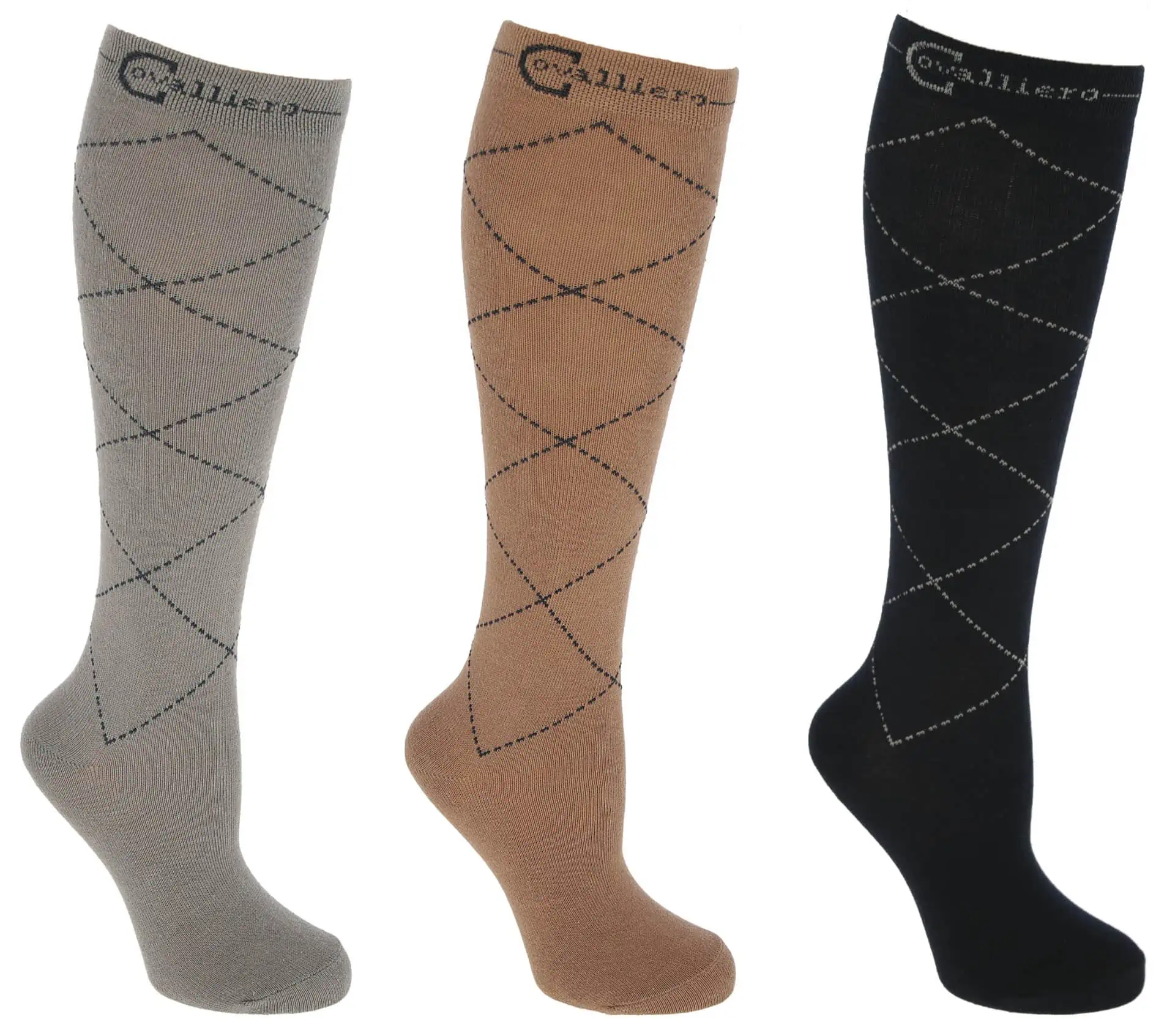 Riding Socks Check Pack of 3