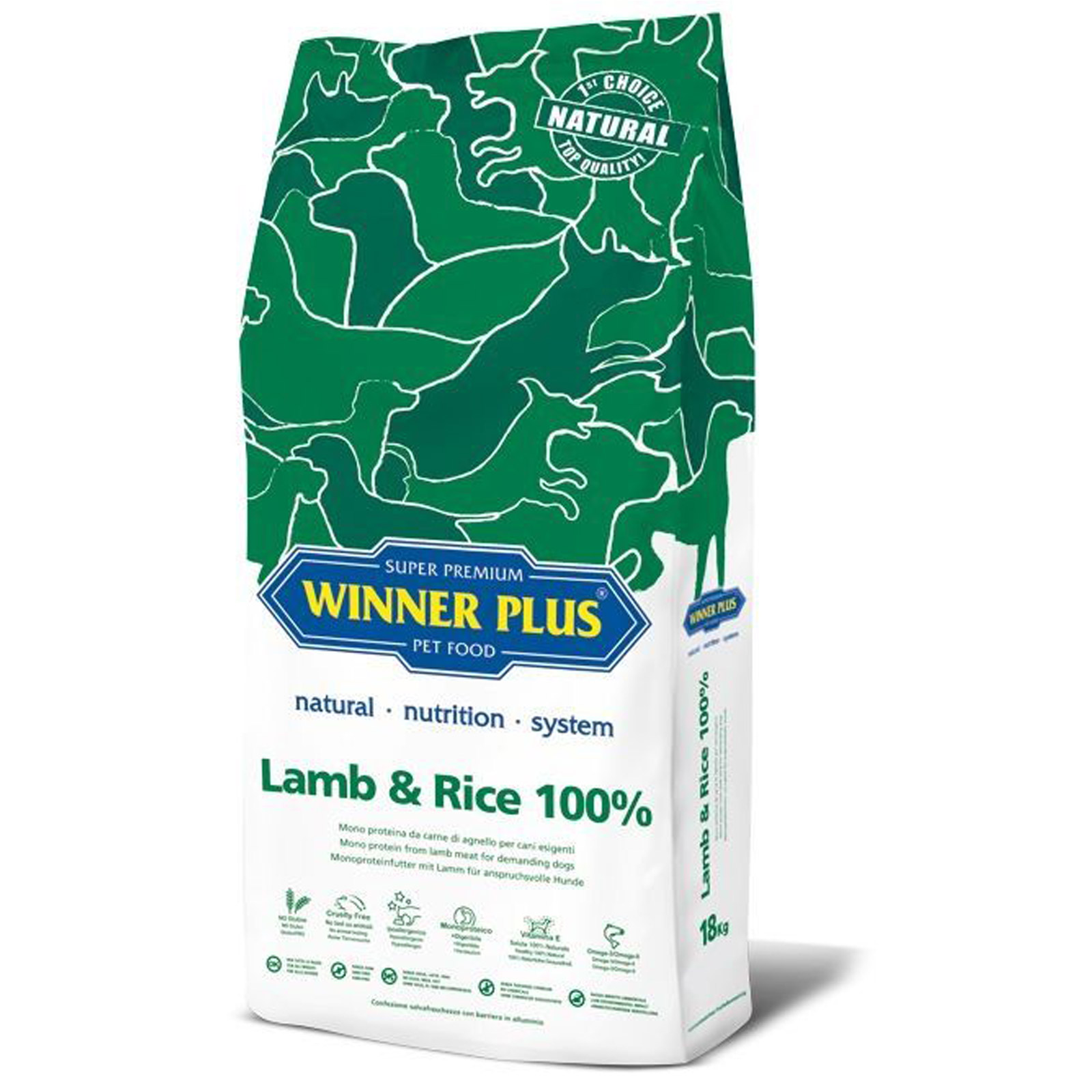 Winner Plus Super Premium Lamb & Rice 100% kutyaeledel