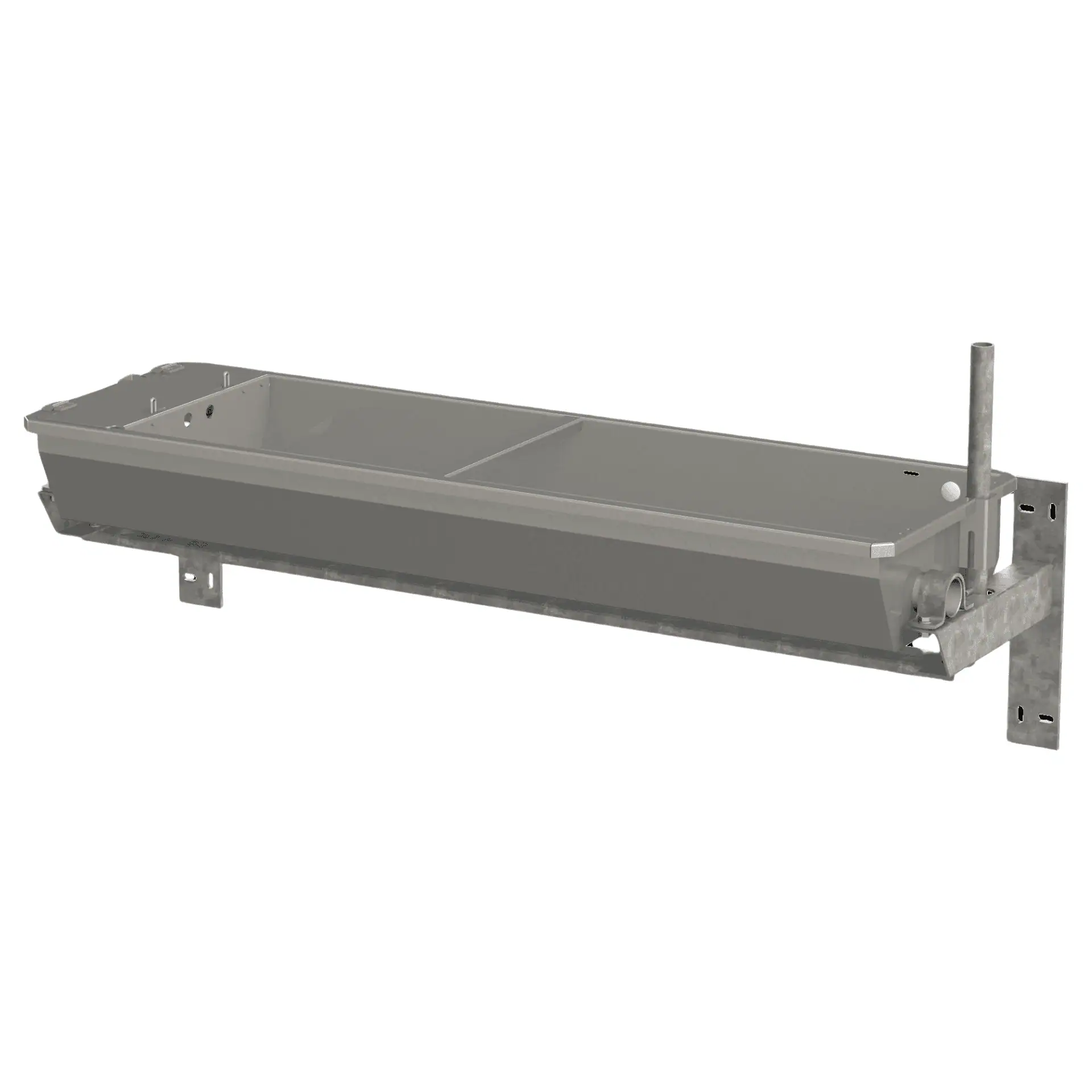 Stainless steel tipping drinker with heating