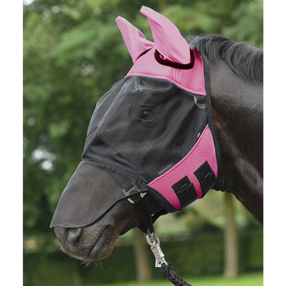BUSSE légymaszk FLY COVER PRO rózsaszín/fekete Póni
