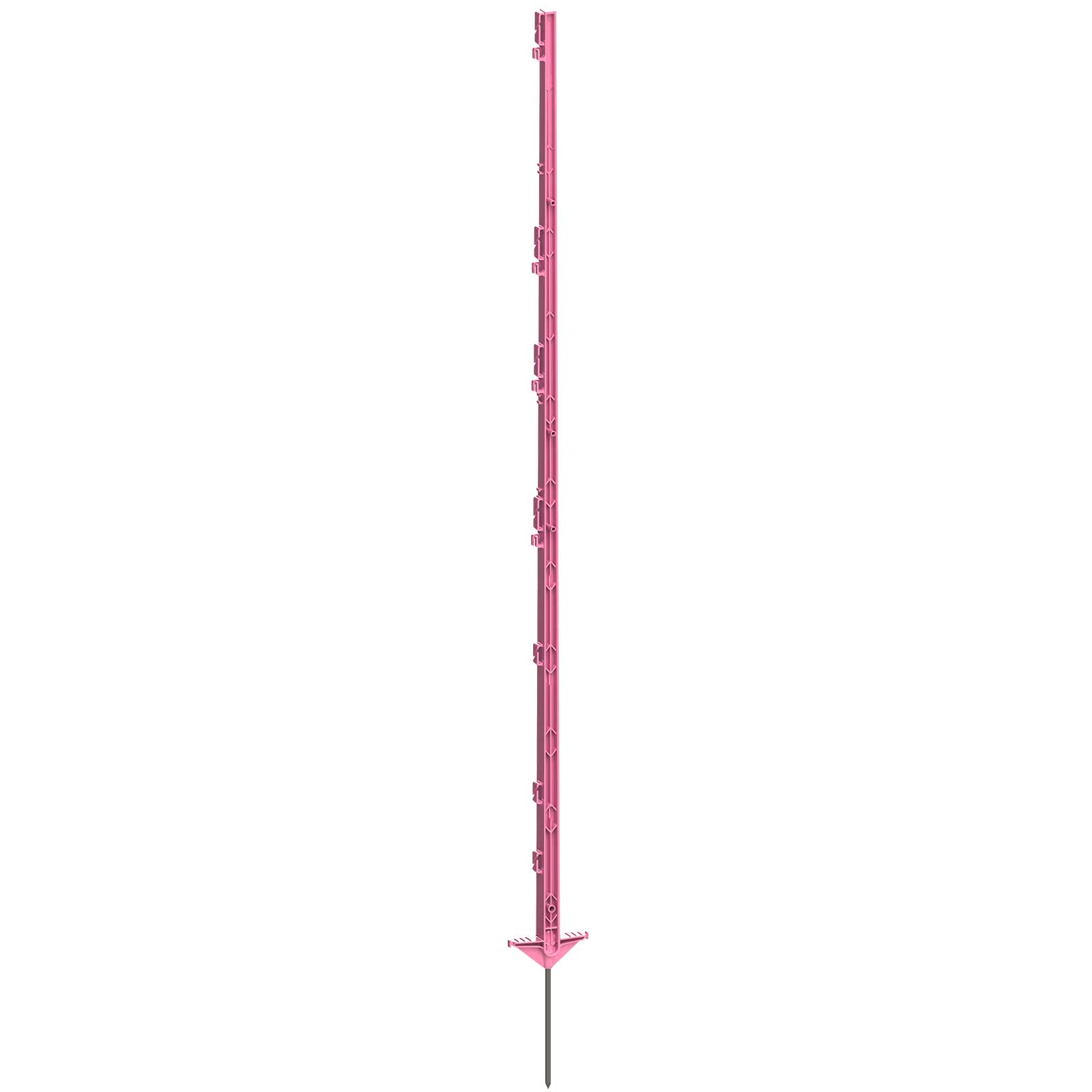 Műanyag villanypásztor karó Expert 156 cm, dupla taposó, pink (5 darab)