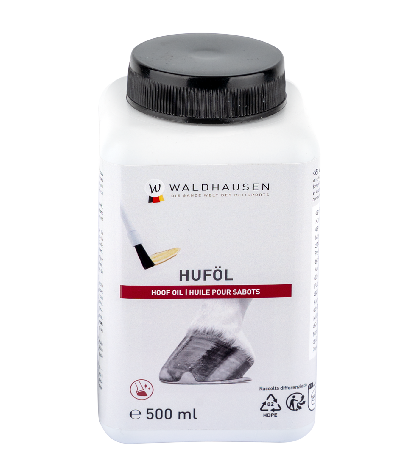 Hoof Oil with laurel oil, brush included, 500 ml