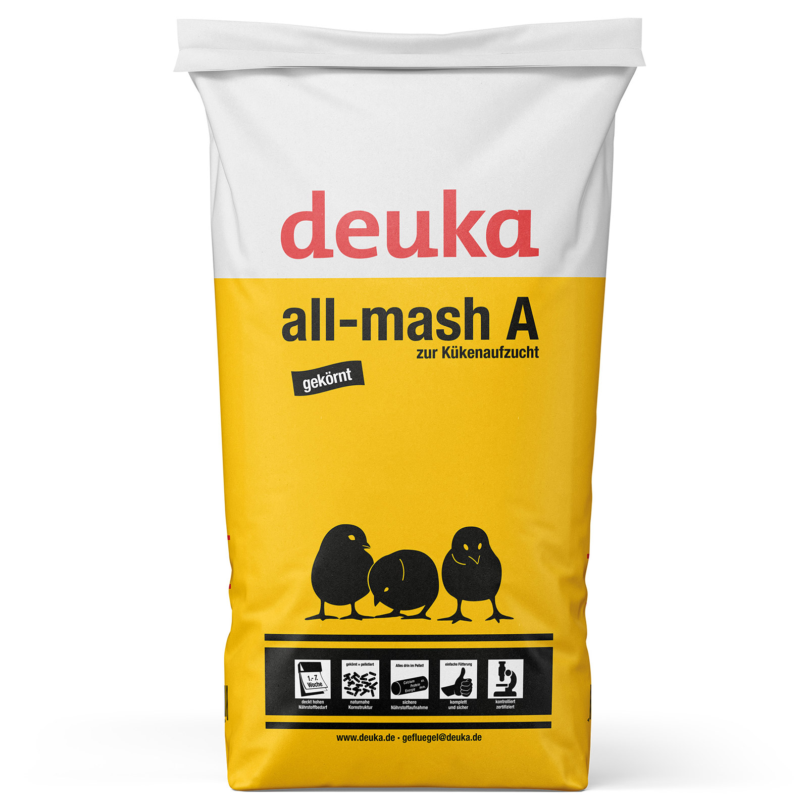 Deuka All-Mash A csibetáp pellet COCC nélkül 25 kg