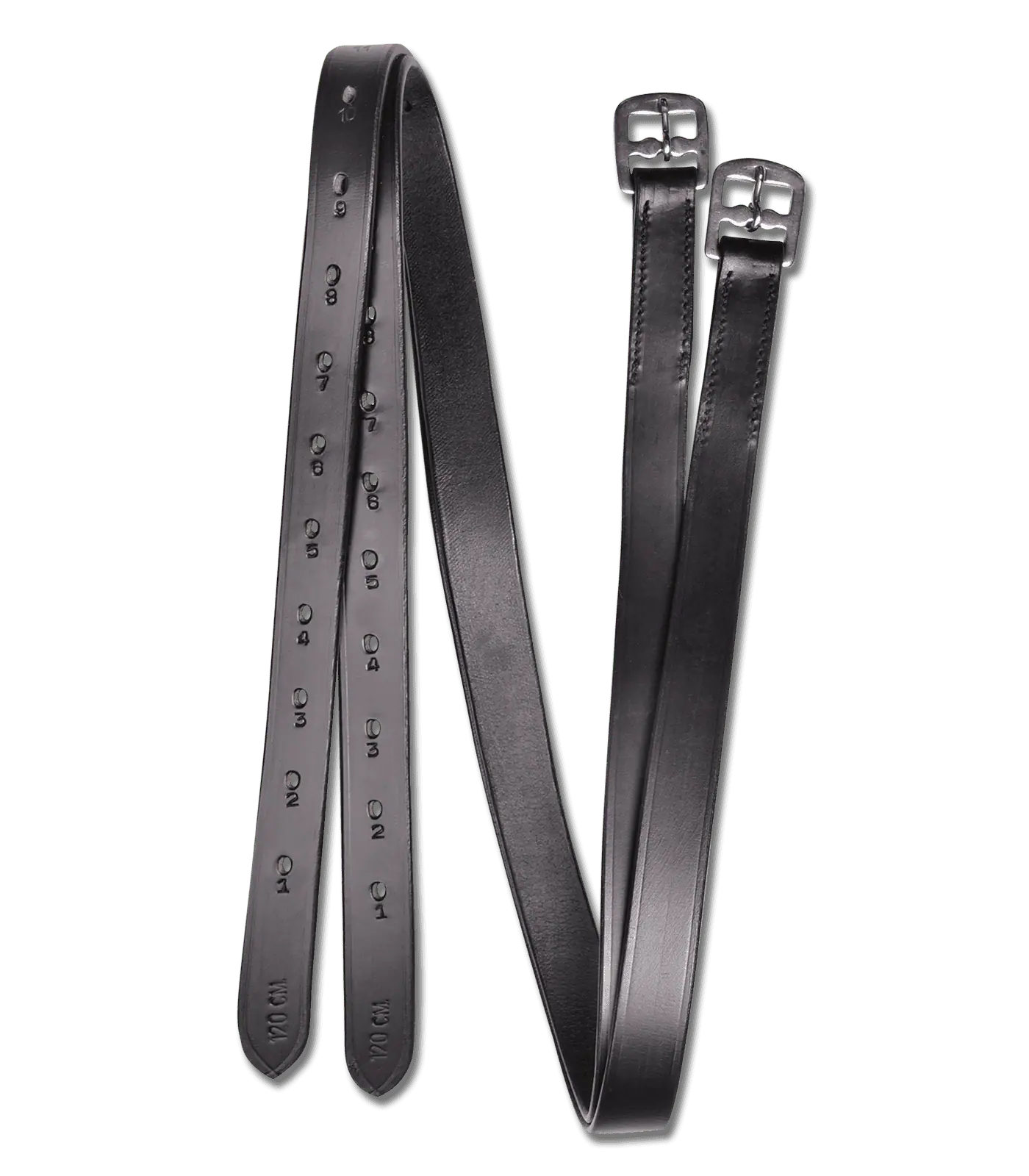 STAR Stirrup Leathers, 25 mm black 130 cm
