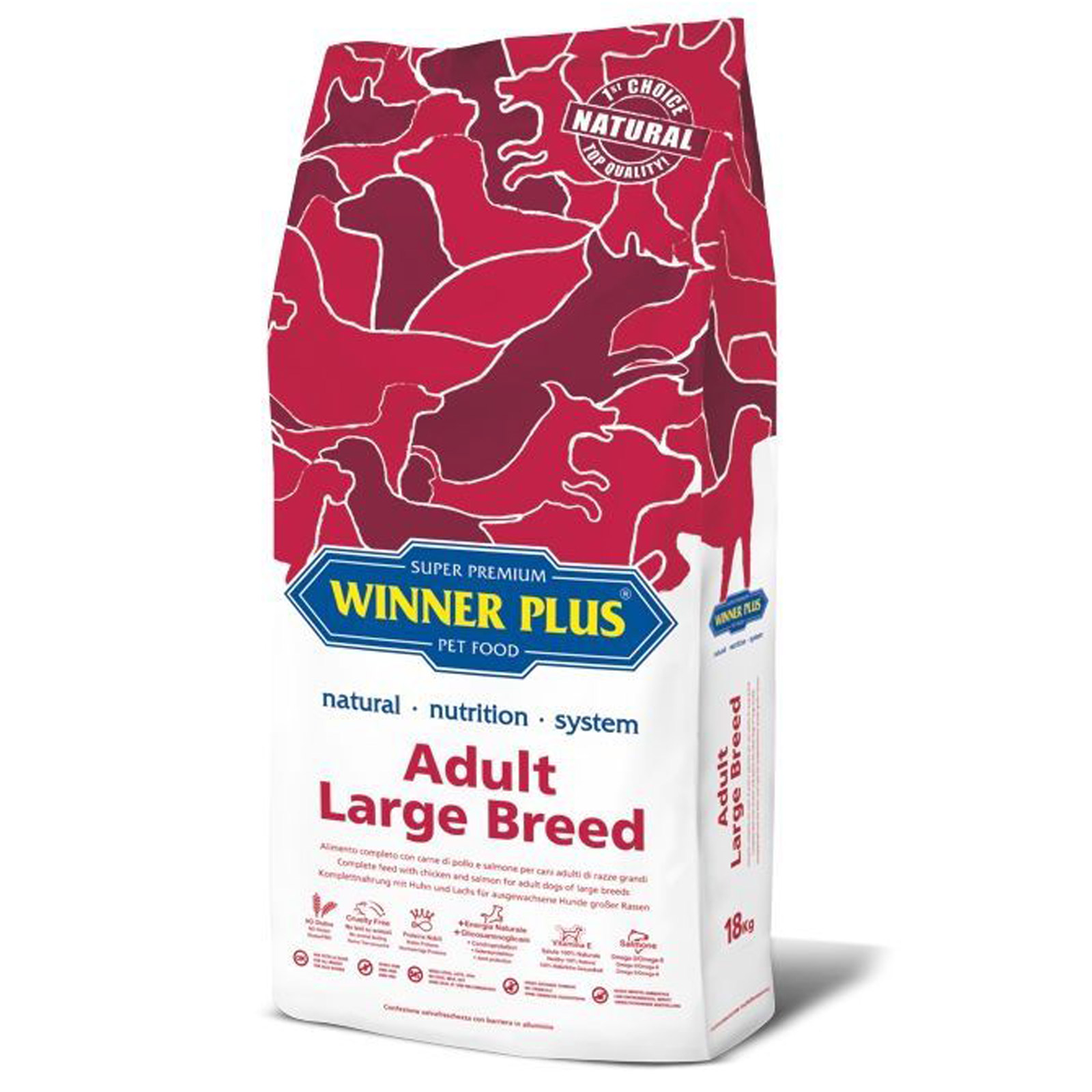 Winner Plus Super Premium Adult Large Breed kutyaeledel 18 kg