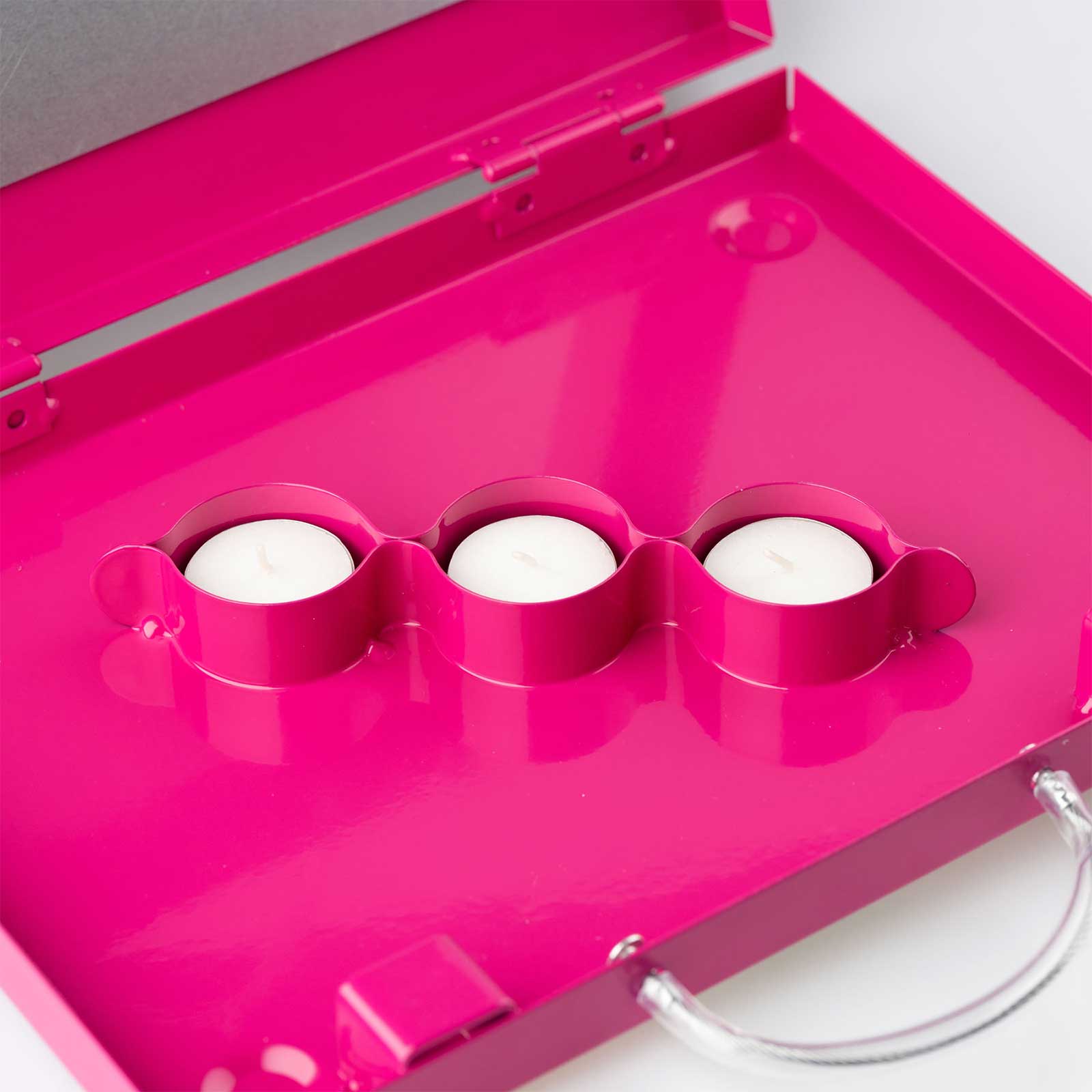 Eurohunt Tealight Fűtő rózsaszín tealámpásokkal 100 db