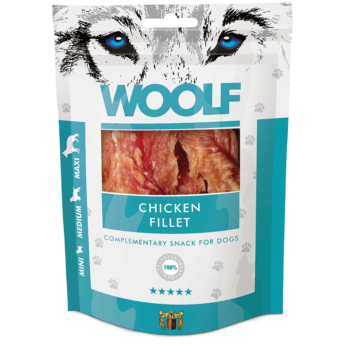 Woolf kutya jutalomfalat csirkefilé