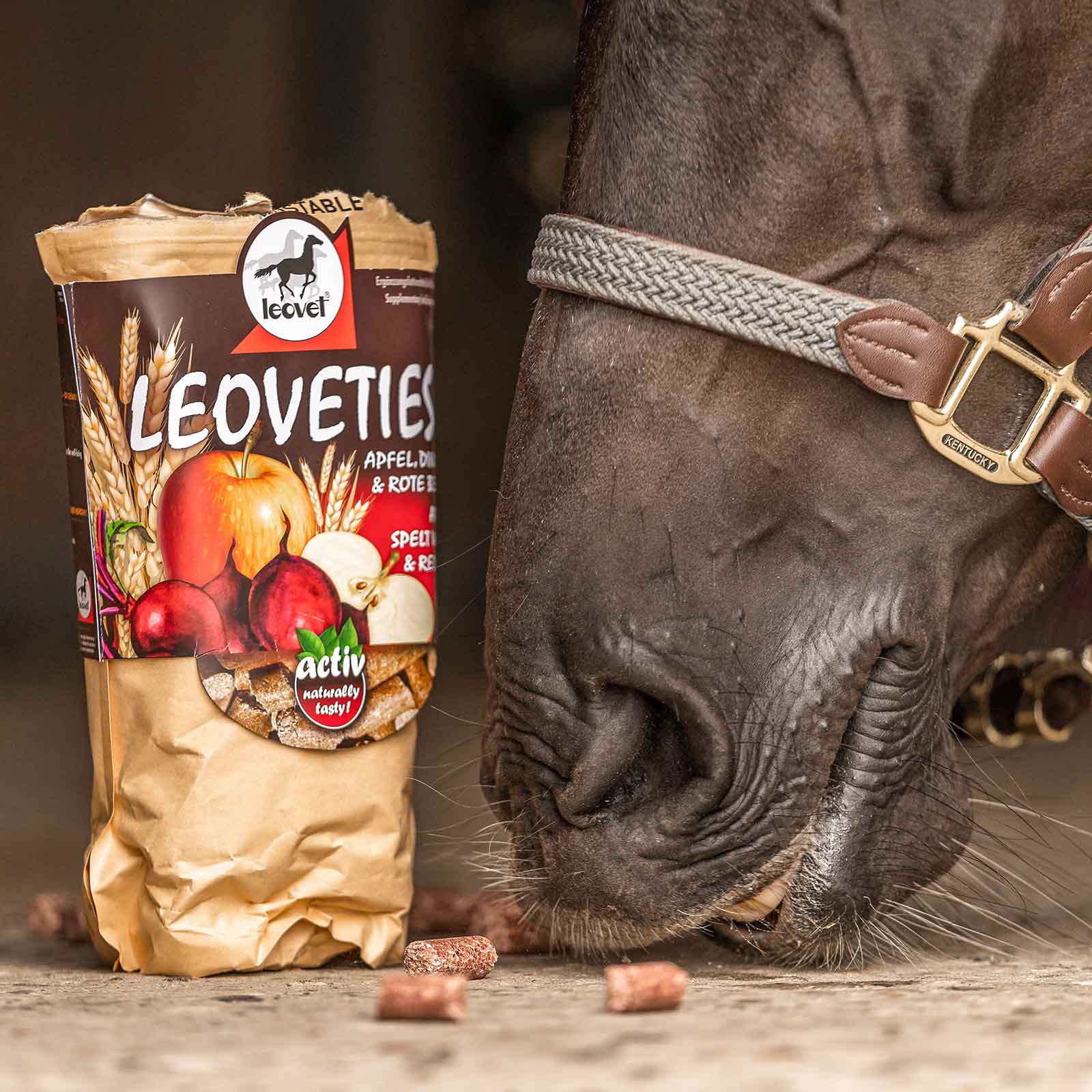 Leovet Leoveties ló jutalomfalat alma, tönkölybúza és cékla 1 kg