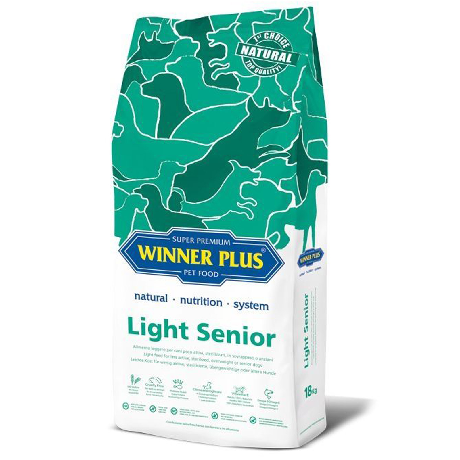 Winner Plus Super Premium Light Senior kutyaeledel