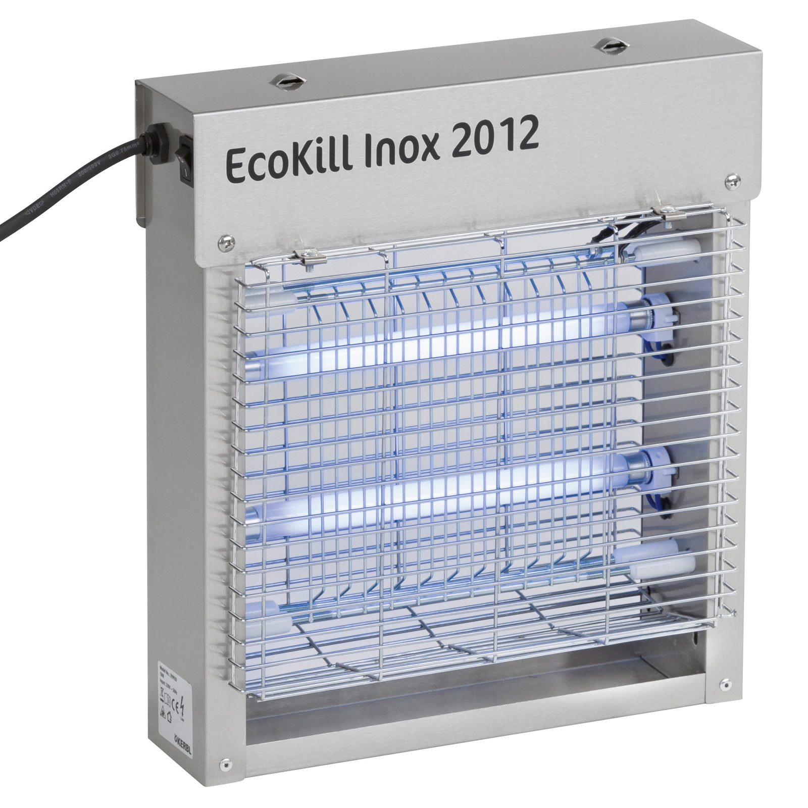 Elektromos légyirtó EcoKill Inox 2 x 6 Watt