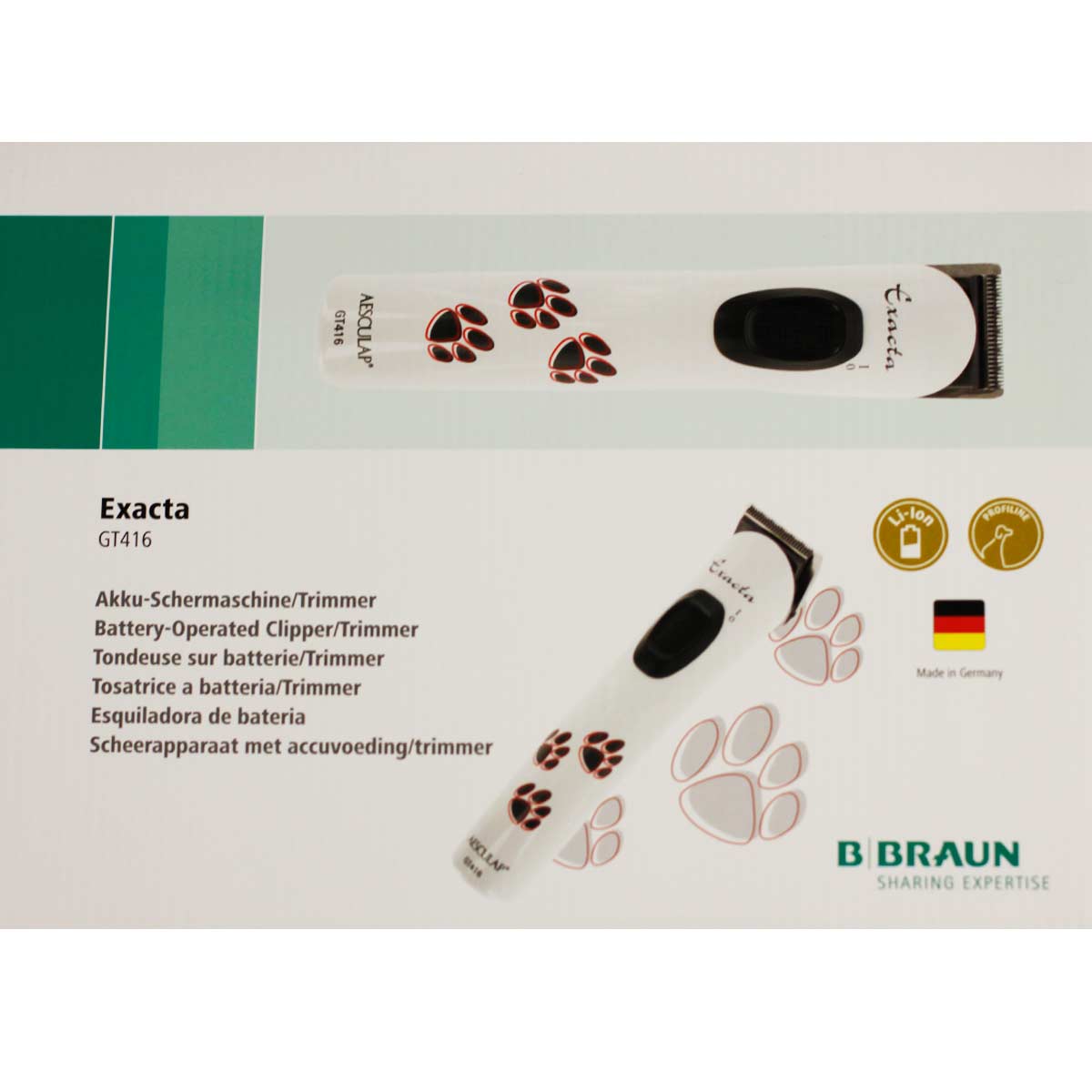Aesculap Exacta akkumulátoros kutya nyírógép