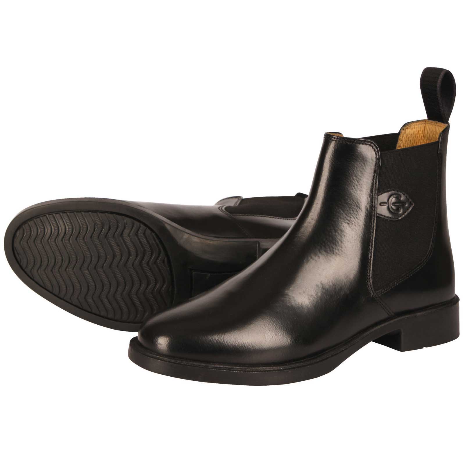 Covalliero lovagló cipő CLASSIC sima bőrből fekete 36