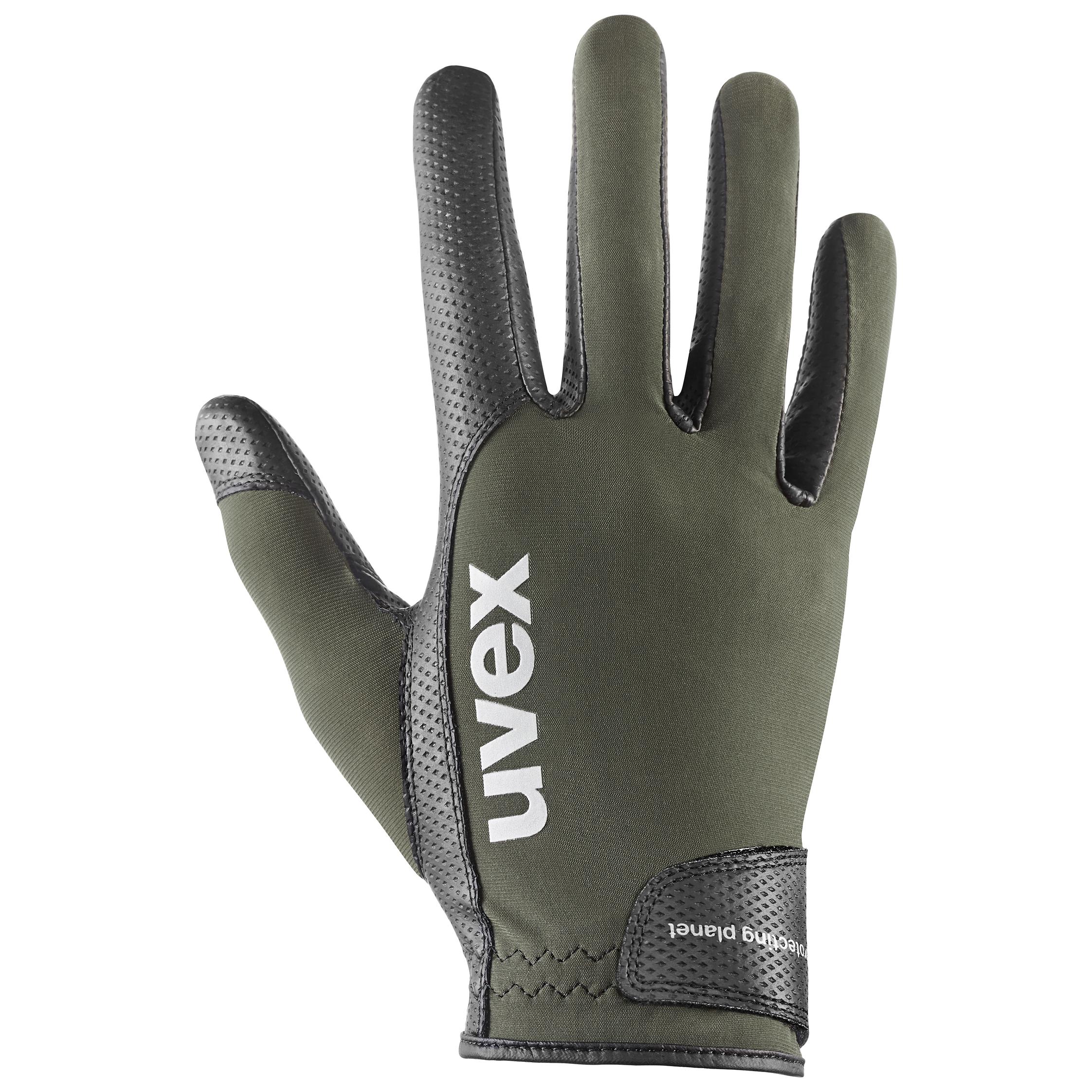 uvex lovagló kesztyű vida planet black-olive 8