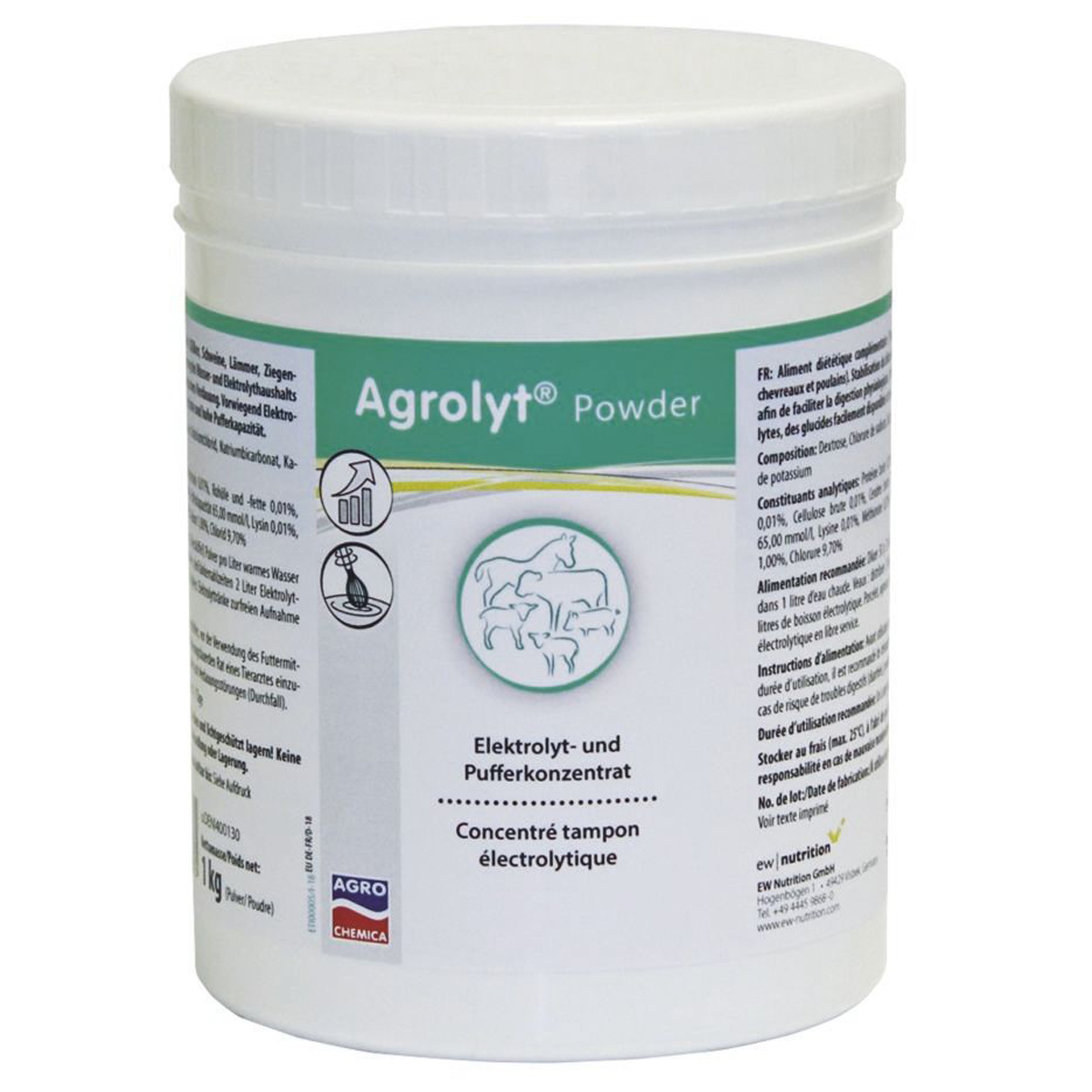 Agrolyt Powder elektrolit por borjak és malacok számára