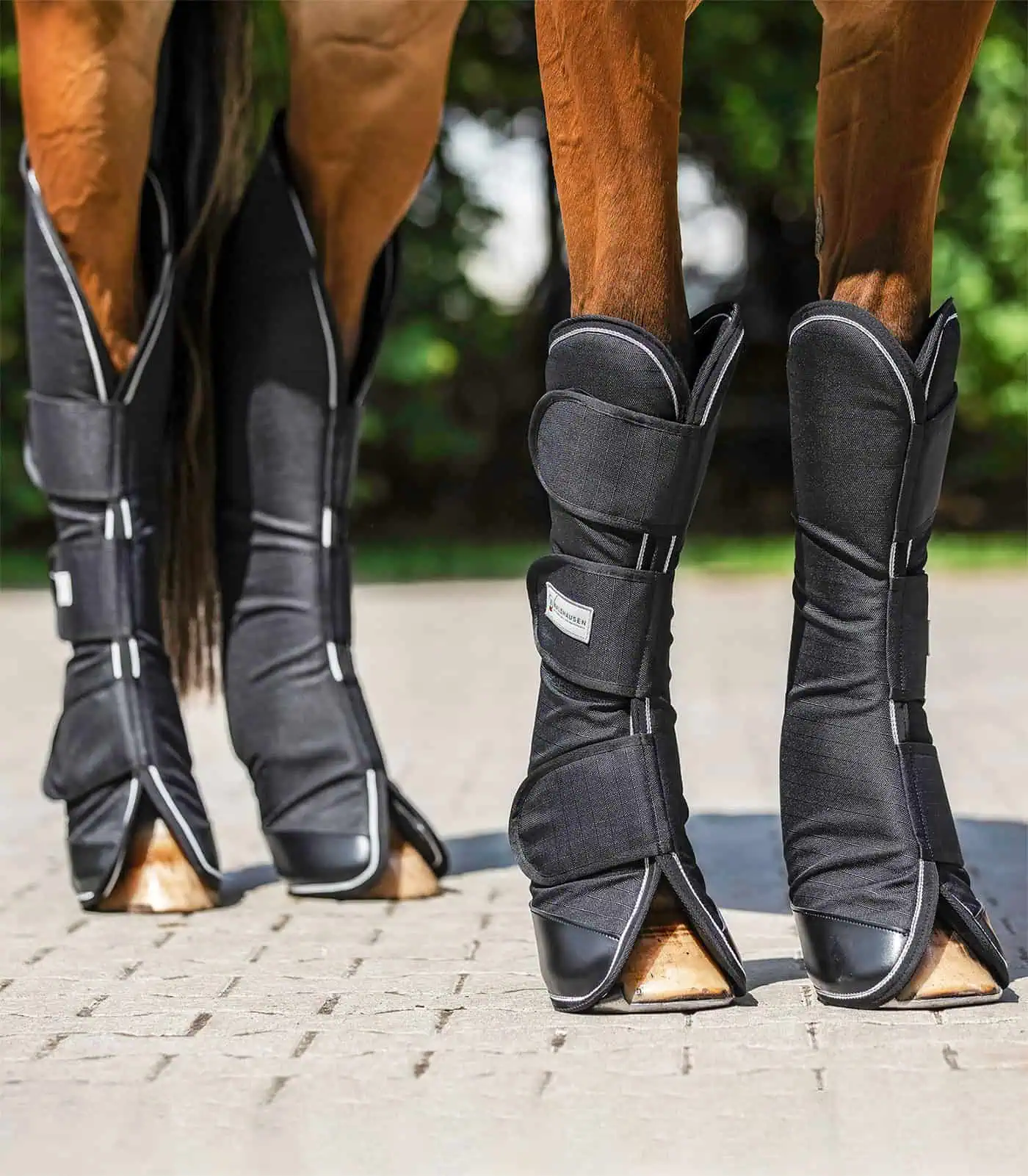 COMFORT Travelling Boots, Set of 4 black Pony