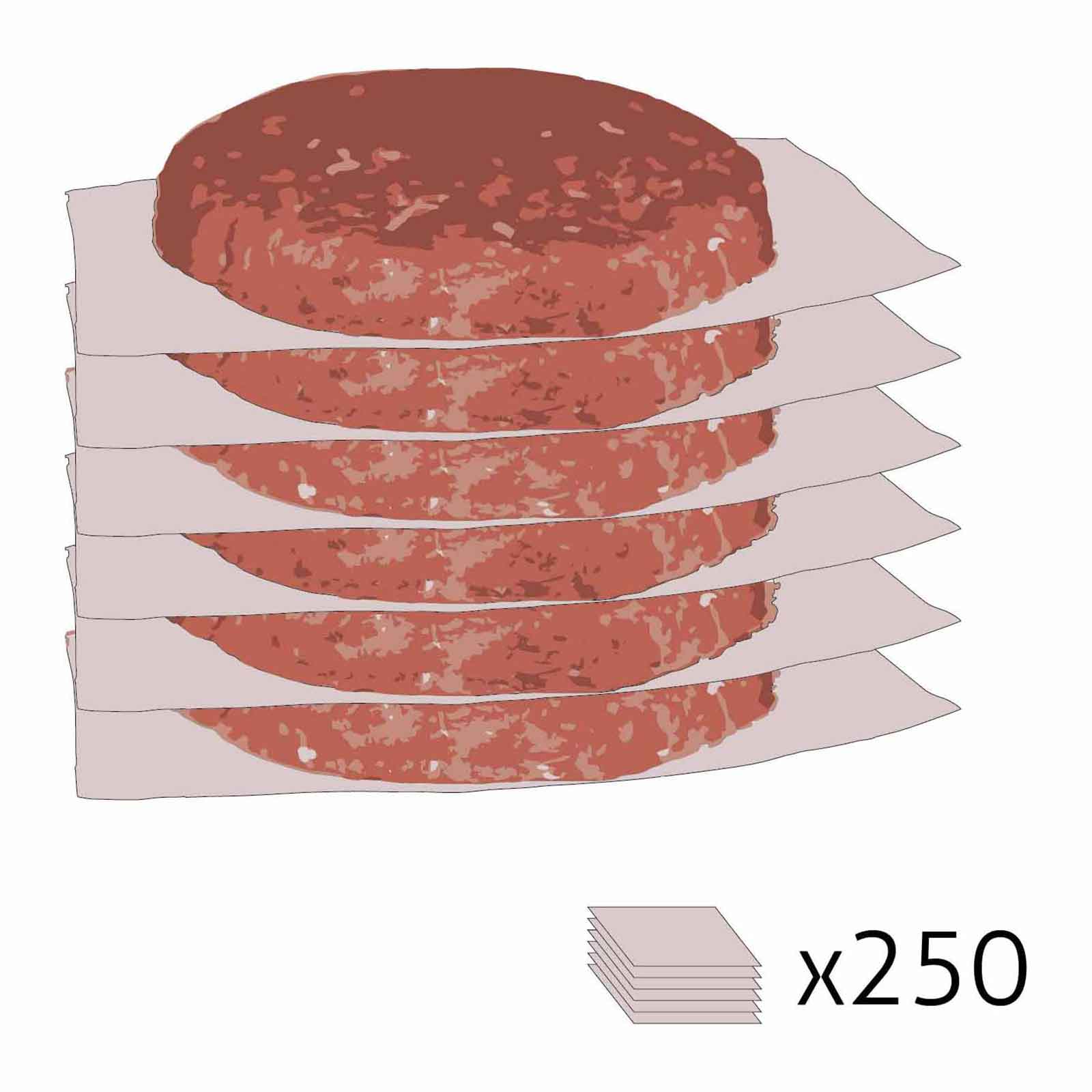 Hamburger pogácsás papír - 250