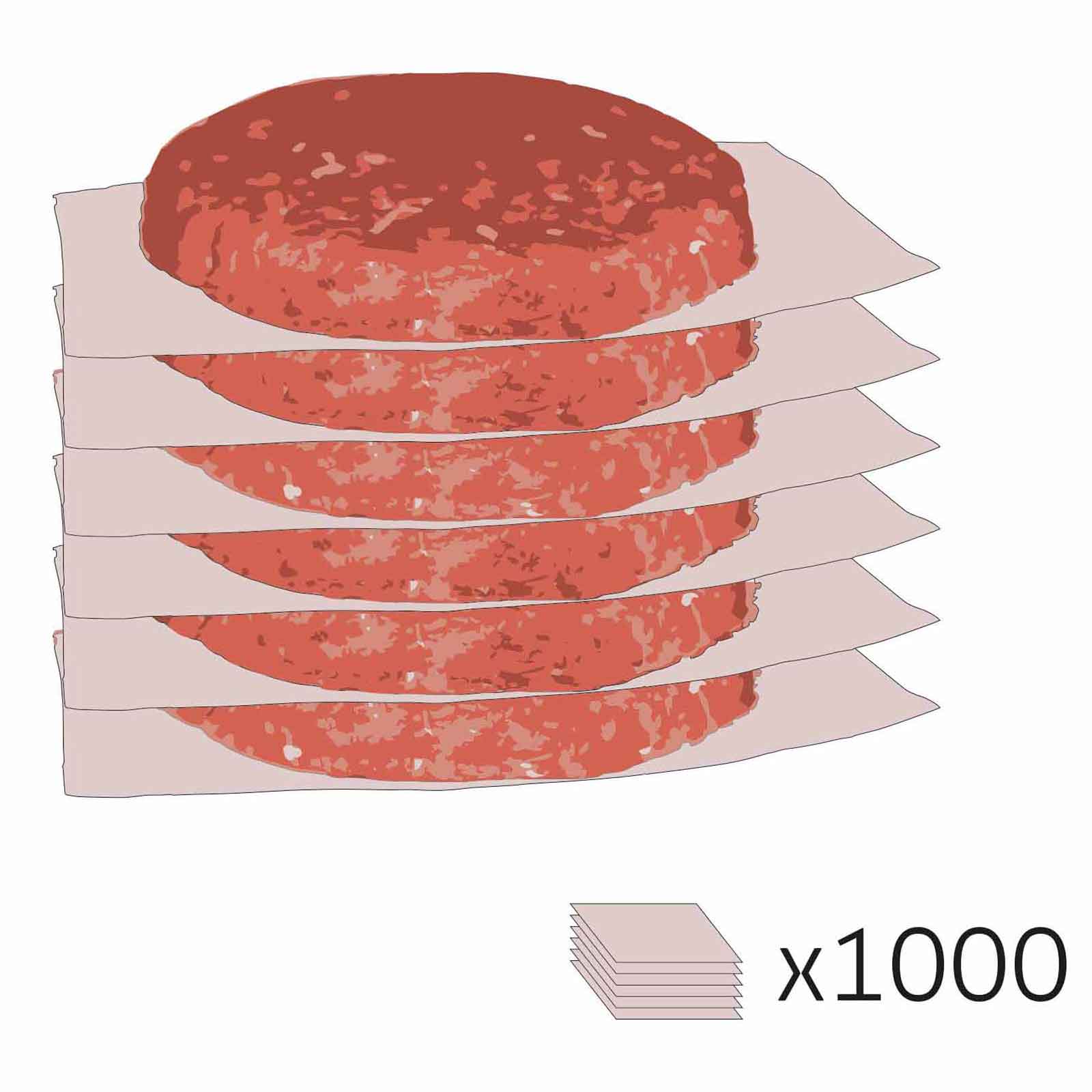 Hamburger pogácsás papír - 1000
